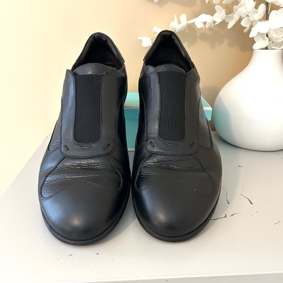 Bruno Magli Men’s Slip on Leather Dress Shoes Black Size 12 - Picture 4 of 17
